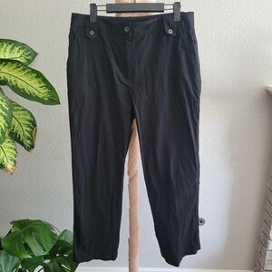 Rafaella Black Wide Leg Pants